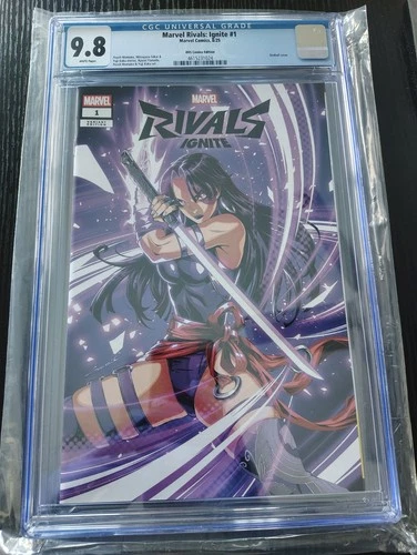 MARVEL RIVALS IGNITE #1 CGC 9.8 GODTAIL VARIANT COA PSYLOCKE EXCL SPIDER-MAN
