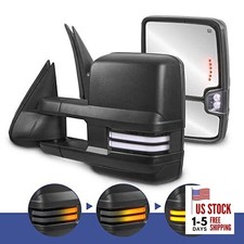 Power Heated Towing Mirrors 2003-2006 Black Sequential Turn/White Running