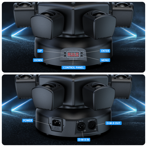 150W LED Moving Head Stage Lights Laser Light Beam DMX RGBW Home Party Club DJ - Picture 9 of 12