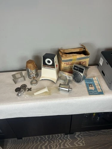 Vintage Hamilton Beach Scovill Gourmet Center Meat Grinder Salad Maker Works