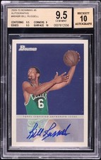 2009 Bowman 48 Autographs #48A-BR Bill Russell SP Auto BGS 9.5 (Auto 10)