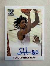 2021-22 Leaf Memories - 1990 Base Autographs Scoot Henderson #BA-SH1 (AU, RC)