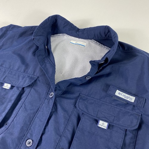 Chemise Columbia PFG Manches Longues - Homme XL - Bleu - Fishing Ventilé Omni Shade