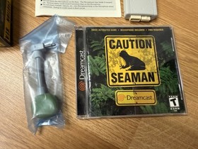 Seaman Sega Dreamcast w/ Microphone &ndash; Complete/CIB, Big Box Version &ndash; Tested