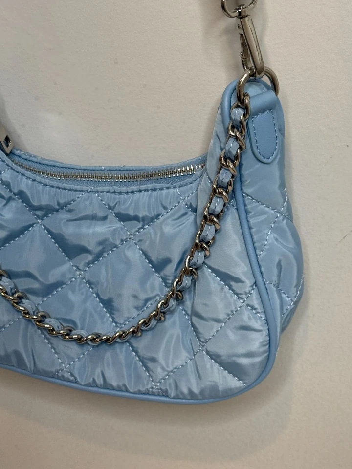 INC International Concepts Azul Acolchado Bandolera Bolso de Hombro Cartera Bolso de Mano Foto 4 de 4