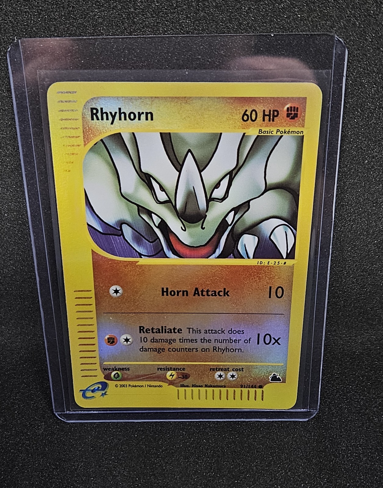 Pokémon TCG Rhyhorn 91/144 Skyridge Reverse Holofoil Near Mint