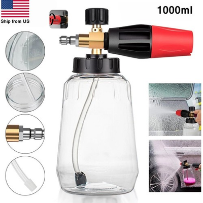 #ad Snow Foam Cannon 4000 PSI Adjustable Pressure Washer Foam Lance for Car Wash $15.99