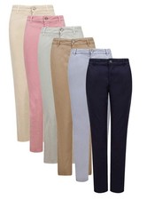 Nuevo pantalón chino de algodón Ex Esprit para dama talla 6-18