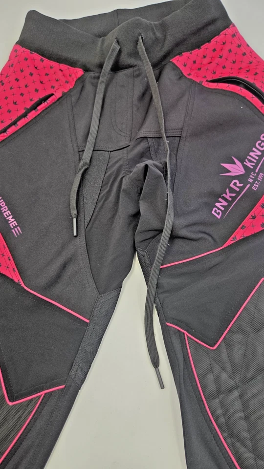 Pantalones de chándal Bunkerkings Supreme raros 1 de 1 - rosa/negro - grandes Foto 4 de 4
