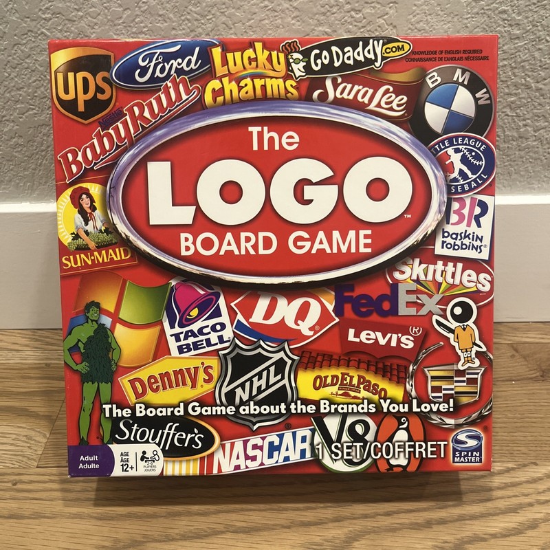 The Logo Board Game Complete Played Once Spin Master Adult Family Game Night