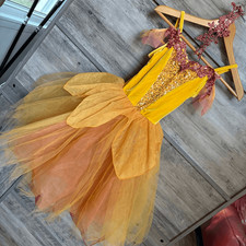 Weissman 13511 Petal Tutu Seasons Fairy Ballet Dance Costume Yellow Velvet Gold