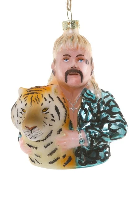 Cody Foster Tiger King Glass Ornament