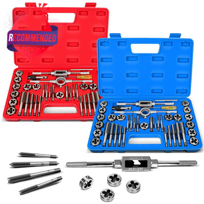 80pcs Tap And Die Set Metric | M3, M4, M5, M6, M7, M8, M10, M12 Tap Set And Die