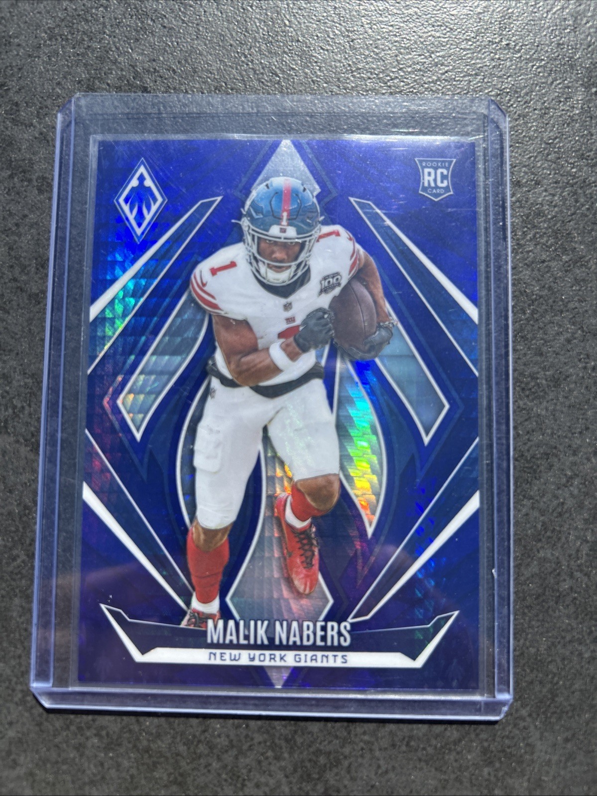 2024 Panini Phoenix - Rookies Malik Nabers #221 Blue Hyper /70 (RC)