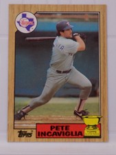 Pete Incaviglia RC Texas Rangers 1987 Topps #550 All-Star Rookie Baseball Card