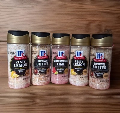 McCormick LIMITED EDITION Finishing Salts 3 Flavors BRAND NEW (lot of 5)