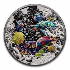 2025 Niue 1 oz Silver Coral Reef Proof (with Box & COA)