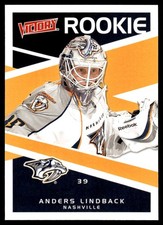 2010-11 Upper Deck Victory Anders Lindback Rookie Nashville Predators #320