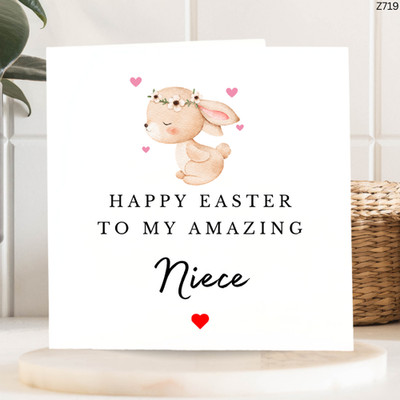Osterkarte für Nichte - Frohe Ostern an meine tolle Nichte