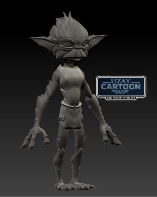 Evii Yoda (Clone Wars) for 3.75 in & 6 in Figure Diorama (1:18 & 1:12 )