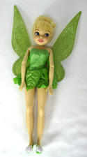 Disney Store Tinker Bell Flutter Wings Green Glitter Dress Moveable Limbs 2017