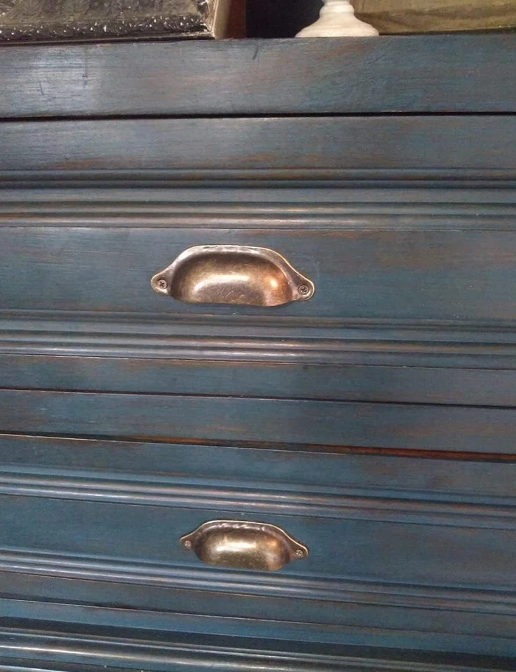 20PCS Antique Bronze Iron Drawer Pulls Vintage Cabinet Handles 96mm 3.75 - Image 2 of 4