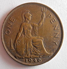 1946 Great Britain Penny - Pièce De Monnaie - Bronze - Non Circulée
