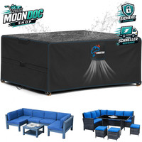 Abdeckung FüR GartenmöBel Wasserdicht Schwarz 250X250X90Cm SchutzhüLle Outdoor