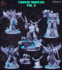 Disguised Robots 3 Tabletop RPG Miniature 3D Printed Resin Unpainted Fantasy