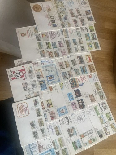 GB Isle of Man 29 different FDC covers incl 4 blocks