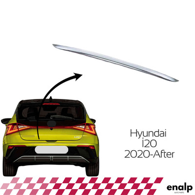 Chrom Gepäck Untere Abdeckung Blende 1 Stück Für Hyundai i20 2020- Nach...