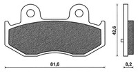 1 Paar BremsbeläGe Hinten FüR Suzuki Burgman AN 250 K3/K6 2003-2006