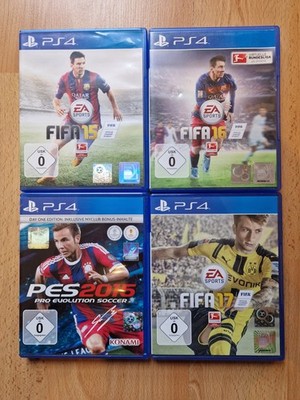 PS4 Playstation 4 Spielesammlung FIFA 15 16 17 PES 2015