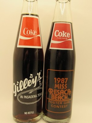 MISS RESACA BEACH - GILLEY'S Coca Cola Bottle - Poster Girl