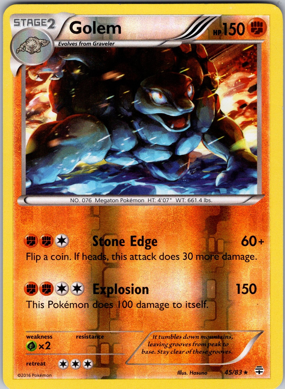 Golem 45/83 Generations Pokemon TCG NM