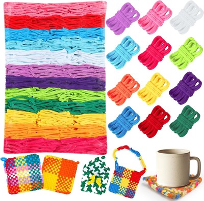 Elastic Weaving Loom Loops 1200 PCS - Perfect Gift for Young Craft Enthusiasts