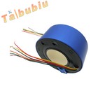 NEW 6Wires 380V AC/DC 10A 50MM Dia Metal Capsule Conductors Slip Ring Blue