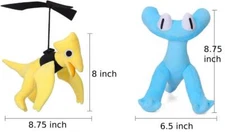 Rainbow Friends Chapter 2 Cyan Plush Toys Yellow Friend Soft Stuffed Doll Gifts