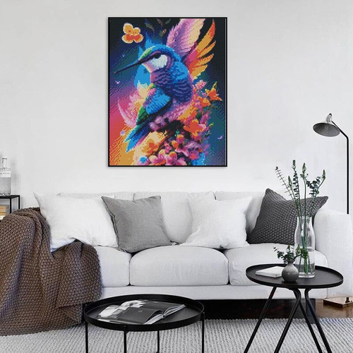 Hummingbird Stamped Cross Stitch Kits - Needlepoint Counted Cross Stitch Kits fo - Picture 5 of 12