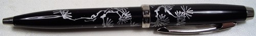 BOLÍGRAFO "SHEAFFER" 100 NEGRO BRILLANTE/CROMO con TINTA NEGRA TOTALMENTE NUEVO - Imagen 3 de 5