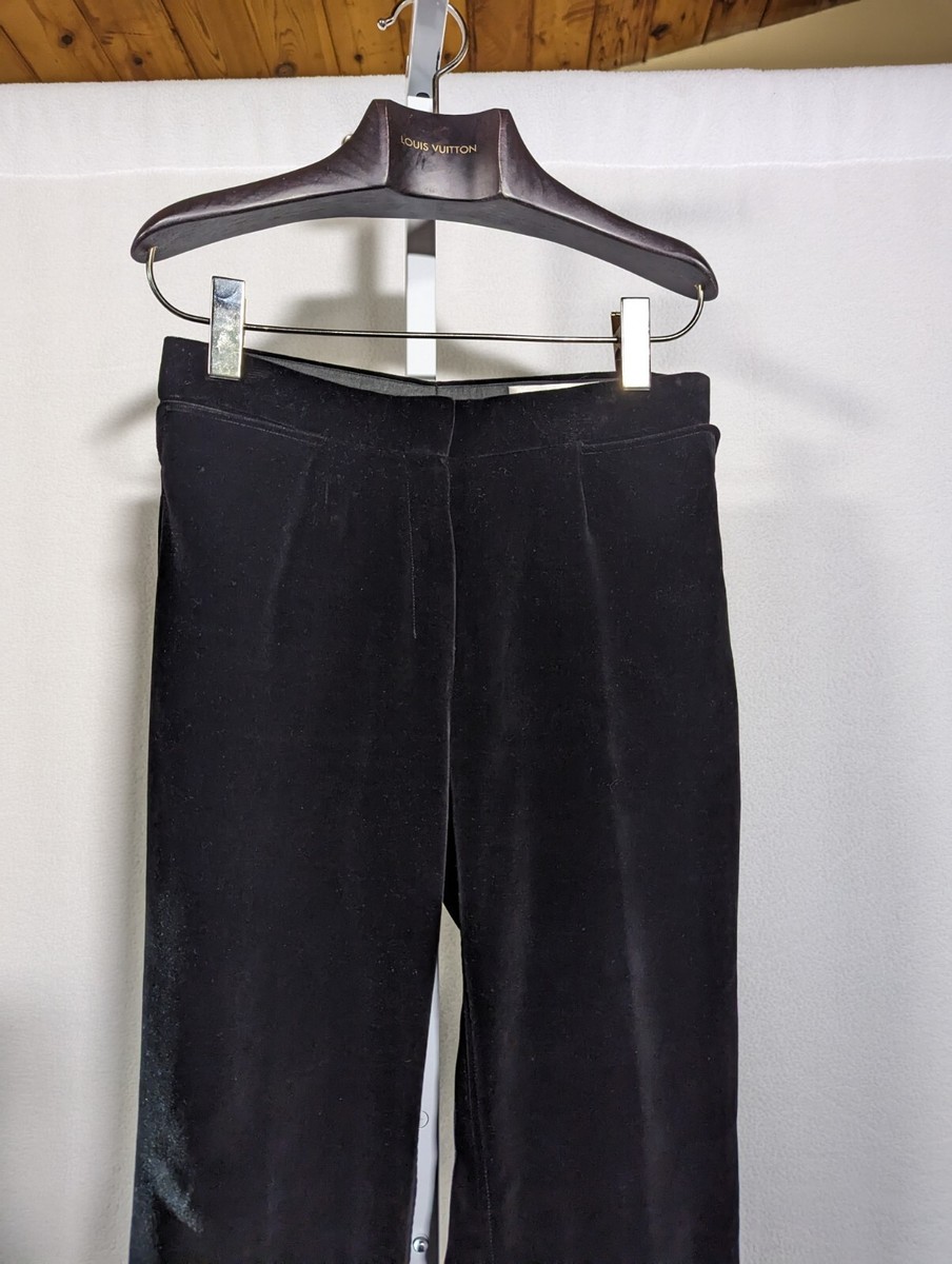 【送料&関税込】Saint Laurent Black Velvet Pant Yves Saint Laurent Black Velvet Crop Knickers Pants – Opal