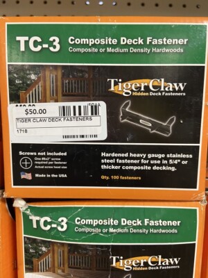 TIGER CLAW DECK FASTENER (TDW038495)