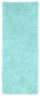 Chenille Shagadelic 2x5 Runner Turqoise Home Decor Accent Area Rug