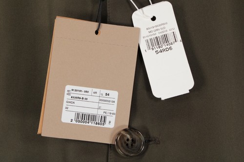 Corneliani NWT Mid Length Trench / Overcoat Size 54 US 44 in Solid Muddy Green - Picture 6 of 10