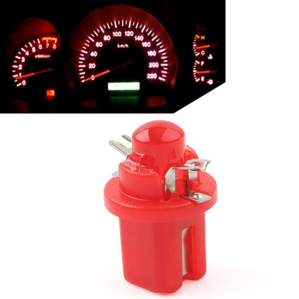 T5 B8.5D 5050 1SMD LED Car Instrument Panel Dashboard Dash Gauge Light