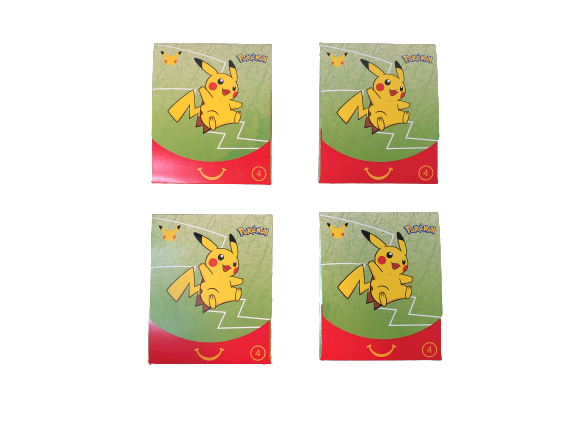 McDonalds Pokemon 25th Anniversary Lot Nintendo Cards CCG Sealed Packs Bundle 4 McDonalds Pokemon 25th Anniversary Lot Nintendo Cards CCG Sealed Packs Bundle 4
