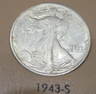 Nice 1943 s  F/EF Walking Liberty Half Dollar 90% Silver # 0532