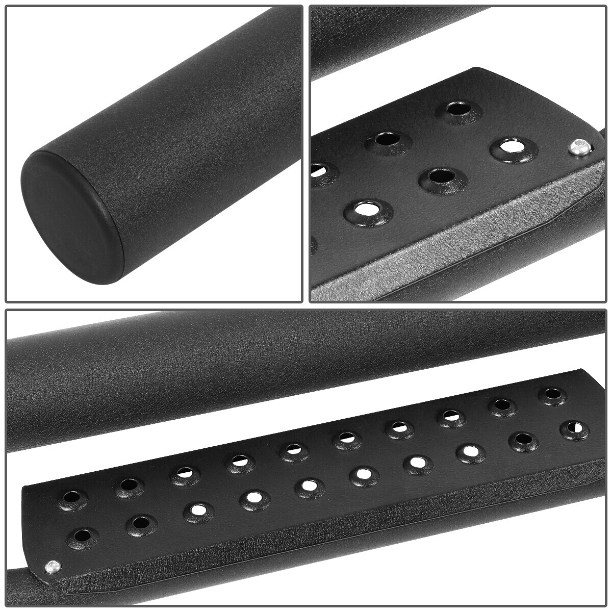 FOR 2005-2021 TACOMA DOUBLE CAB ROUND BAR SIDE STEP NERF BAR RUNNING BOARDS