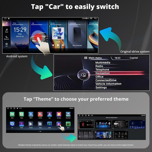 ATOTO S8MS Android Car Stereo For BMW 5 Series 12.3" Radio ChatGPT GPS 4G LTE - Picture 3 of 9