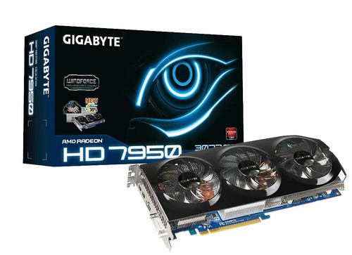 Gigabyte Radeon HD7950 3GB GDDR5 HDMi/DVI Graphics Card, GV-R795WF3-3GD Rev:2.0 - Picture 3 of 5